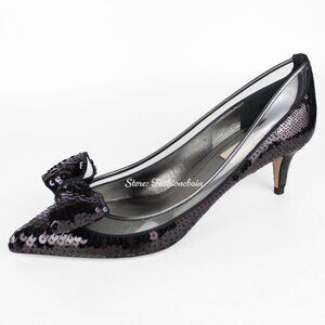 NEW VALENTINO Sequin Bow Pumps | Runway Chic for Events, Work & Date Nights